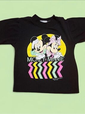 Mickey and Minnie 90s Vintage Baby Tshirt